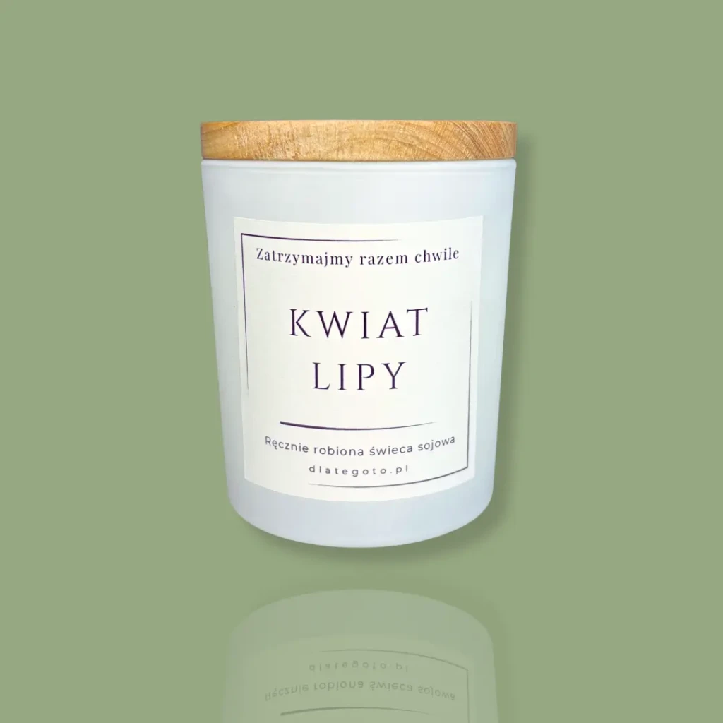 Świeca Sojowa Kwiat Lipy, zapach wiosenny, świeży.webp